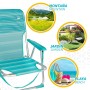 Chaise de Plage Aktive Turquoise 44 x 72 x 35 cm Aluminium Pliable (4 Unités): Plus de 300.000 produits de grandes marques en ve
