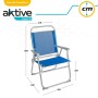 Chaise de Plage Aktive Gomera Bleu 48 x 88 x 50 cm Aluminium Pliable (4 Unités): Plus de 300.000 produits de grandes marques en 