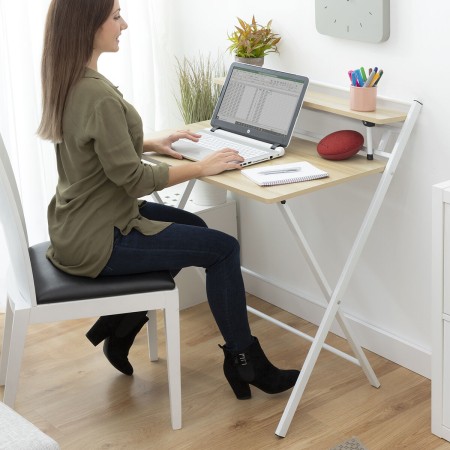 Bureau Pliable avec Étagère Tablezy InnovaGoods: Plus de 300.000 produits de grandes marques en vente directe à prix usine sur c