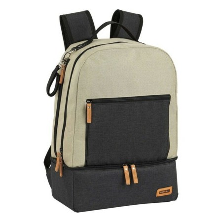 Sac de Sport avec Porte-Chaussures Safta M883 Beige Gris foncé 15 L: Plus de 300.000 produits de grandes marques en vente direct