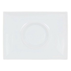Assiette plate Gourmet Porcelaine Blanc (29,5 x 22 x 3 cm): Plus de 300.000 produits de grandes marques en vente directe à prix 