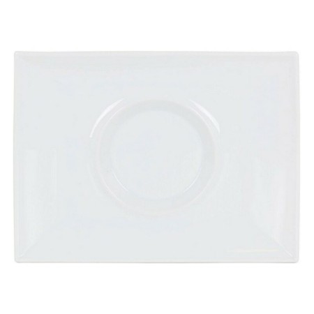 Assiette plate Gourmet Porcelaine Blanc (29,5 x 22 x 3 cm): Plus de 300.000 produits de grandes marques en vente directe à prix 