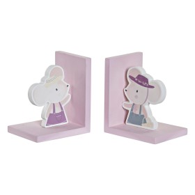 porte-livre DKD Home Decor LD-173251 12,5 x 9,5 x 14,5 cm Souris Enfant Bois MDF (2 Unités): Plus de 300.000 produits de grandes