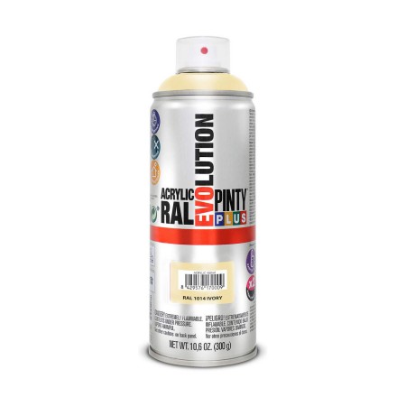 Peinture en spray Pintyplus Evolution RAL 1014 400 ml Ivoire: Plus de 300.000 produits de grandes marques en vente directe à pri