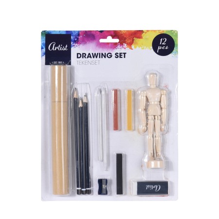 Kit de Dessin Artist (12 Pcs): Plus de 300.000 produits de grandes marques en vente directe à prix usine sur cadeaufou.com. Labe