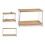 Meuble d'Entrée Marron Transparent verre Bois MDF 40 x 76 x 120 cm: Plus de 300.000 produits de grandes marques en vente directe