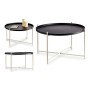 Table d'appoint Noir Blanc Métal (76,5 x 46 x 76,5 cm): Plus de 300.000 produits de grandes marques en vente directe à prix usin