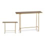 Table d'appoint Noir Doré Verre Métal (33 x 77 x 110 cm): Plus de 300.000 produits de grandes marques en vente directe à prix us