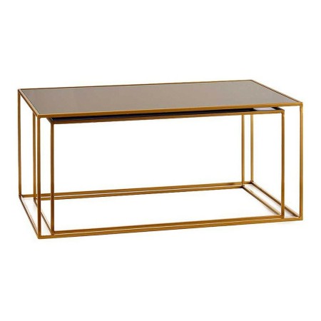 Jeu de 2 tables Noir Doré (2 pcs): Plus de 300.000 produits de grandes marques en vente directe à prix usine sur cadeaufou.com. 