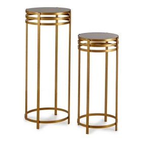 Jeu de 2 tables Noir Doré (2 pcs): Plus de 300.000 produits de grandes marques en vente directe à prix usine sur cadeaufou.com. 