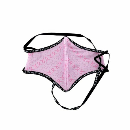 Masque en tissu hygiénique réutilisable Lola Casademunt Noir Rose Coeurs: Plus de 300.000 produits de grandes marques en vente d