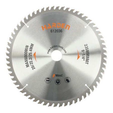 Disque de coupe Harden Bois Ø 235 x 25,4 mm: Plus de 300.000 produits de grandes marques en vente directe à prix usine sur cadea