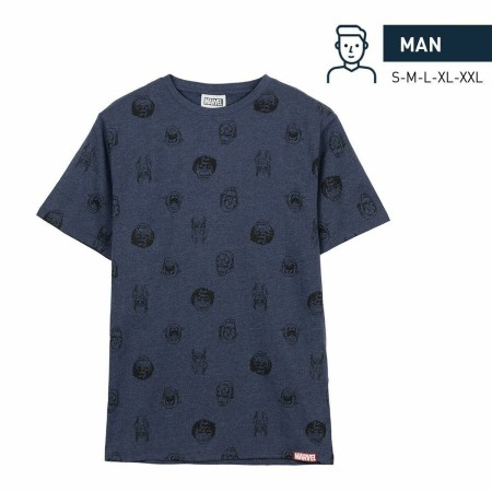 T-shirt à manches courtes homme Marvel Bleu foncé Adultes: Plus de 300.000 produits de grandes marques en vente directe à prix u