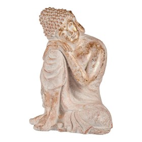 Figure décorative de jardin Ibergarden CC20445 Blanc Doré Polyrésine 35,5 x 54,5 x 42 cm Buda: Plus de 300.000 produits de grand