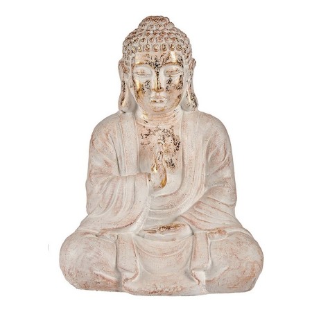 Figure décorative de jardin Ibergarden CC20412 Blanc Doré Polyrésine 23,5 x 49 x 36 cm Buda: Plus de 300.000 produits de grandes