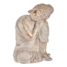 Figure décorative de jardin Ibergarden CC20446 Blanc Doré Polyrésine 28,5 x 43,5 x 37 cm Buda: Plus de 300.000 produits de grand