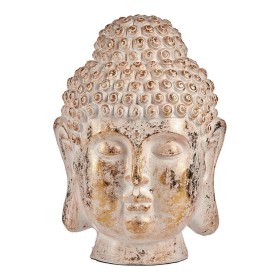 Figure décorative de jardin Ibergarden CC20432 Blanc Doré Polyrésine 45,5 x 68 x 48 cm Tête Buda: Plus de 300.000 produits de gr
