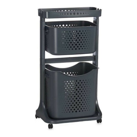 Panier à linge Kipit TP-748-2 Anthracite Plastique: Plus de 300.000 produits de grandes marques en vente directe à prix usine su