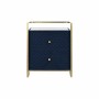 Table de Nuit DKD Home Decor 60 x 35 x 74 cm Verre Bleu Doré: Plus de 300.000 produits de grandes marques en vente directe à pri