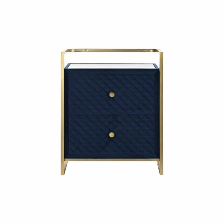 Table de Nuit DKD Home Decor 60 x 35 x 74 cm Verre Bleu Doré: Plus de 300.000 produits de grandes marques en vente directe à pri