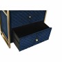 Table de Nuit DKD Home Decor 60 x 35 x 74 cm Verre Bleu Doré: Plus de 300.000 produits de grandes marques en vente directe à pri