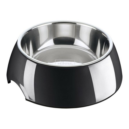 Mangeoire pour chiens Hunter Mélamine Acier inoxydable Noir 160 ml (14,5 x 14,5 x 7 cm): Plus de 300.000 produits de grandes mar