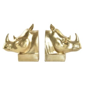 porte-livre DKD Home Decor Rhinocéros Doré Résine Colonial 15 x 7,5 x 14,5 cm: Plus de 300.000 produits de grandes marques en ve