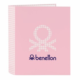 Reliure à anneaux Benetton Vichy Rose A4 27 x 33 x 6 cm: Plus de 300.000 produits de grandes marques en vente directe à prix usi