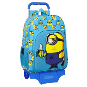 Cartable à roulettes Minions Minionstatic Bleu (33 x 42 x 14 cm): Plus de 300.000 produits de grandes marques en vente directe à