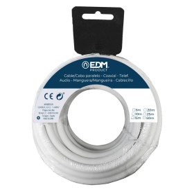 Câble d'Interface Parallèle EDM 28145 28145 Blanc 25 m 3 x 1,5 mm: Plus de 300.000 produits de grandes marques en vente directe 