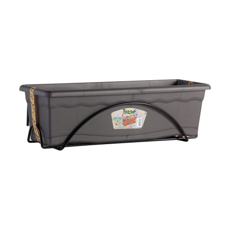 Jardinière avec support Plastiken Anthracite polypropylène 60 x 24 cm: Plus de 300.000 produits de grandes marques en vente dire