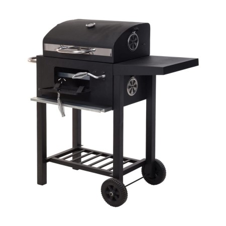 Barbecue à Charbon avec Couvercle et Roulettes 48,5 x 36 x 96 cm Noir: Plus de 300.000 produits de grandes marques en vente dire