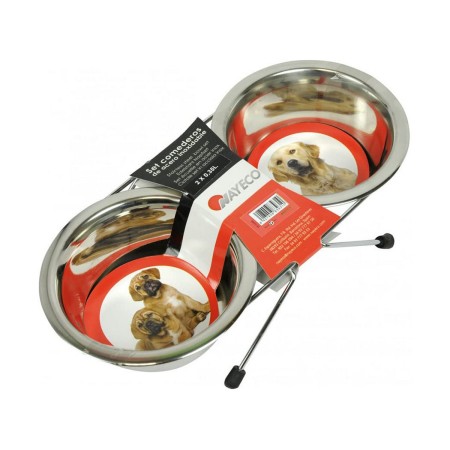 Mangeoire pour chiens Nayeco Acier inoxydable 2 x 350 ml: Plus de 300.000 produits de grandes marques en vente directe à prix us