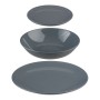 Assiettes Secret de Gourmet Gris Céramique 18 Pièces: Plus de 300.000 produits de grandes marques en vente directe à prix usine 