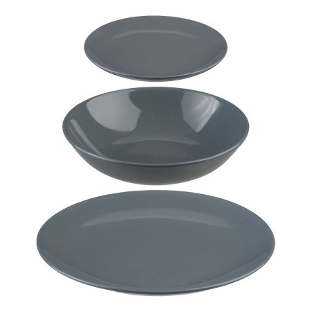 Assiettes Secret de Gourmet Gris Céramique 18 Pièces: Plus de 300.000 produits de grandes marques en vente directe à prix usine 