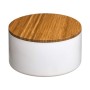 Boîte de rangement avec couvercle 5five Simply Smart Natureo Blanc Naturel verre Bambou ABS ø 13,5 x 7 cm: Plus de 300.000 produ