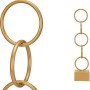 Figurine Décorative Anneaux Doré Métal (12,5 x 60,5 x 12,5 cm): Plus de 300.000 produits de grandes marques en vente directe à p