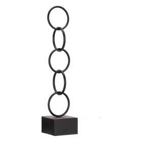 Figurine Décorative Anneaux Noir Métal (12,5 x 60,5 x 12,5 cm): Plus de 300.000 produits de grandes marques en vente directe à p