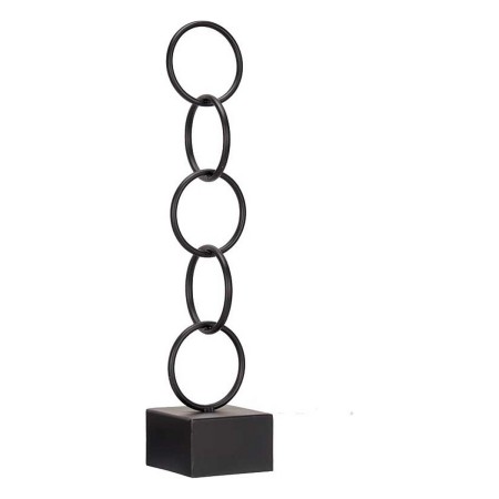 Figurine Décorative Anneaux Noir Métal (12,5 x 60,5 x 12,5 cm): Plus de 300.000 produits de grandes marques en vente directe à p