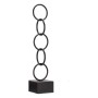 Figurine Décorative Anneaux Noir Métal (12,5 x 60,5 x 12,5 cm): Plus de 300.000 produits de grandes marques en vente directe à p