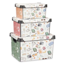 Jeu de Caisses de Rangement Empilables Kipit Memories Plastique 29 x 23,5 x 39 cm: Plus de 300.000 produits de grandes marques e