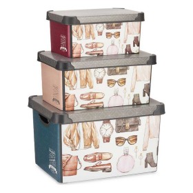 Jeu de Caisses de Rangement Empilables Kipit Vintage Plastique Vintage: Plus de 300.000 produits de grandes marques en vente dir
