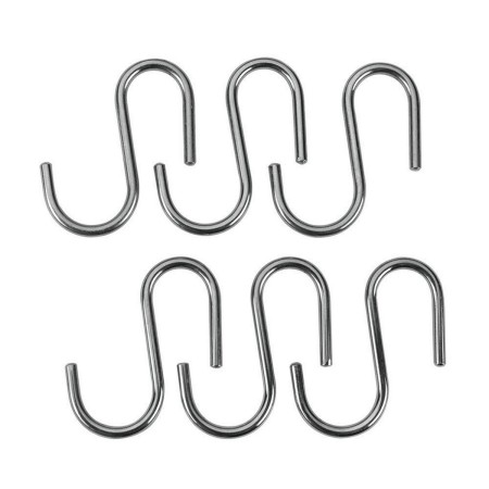 Crochet pour suspendre Metaltex Lonardo Chrome Métal 6,5 cm 6 Pièces: Plus de 300.000 produits de grandes marques en vente direc
