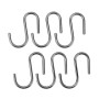 Crochet pour suspendre Metaltex Lonardo Chrome Métal 6,5 cm 6 Pièces: Plus de 300.000 produits de grandes marques en vente direc