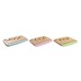 Plateau à fromages DKD Home Decor Bambou Acier inoxydable 33,5 x 24 x 2 cm (3 Unités): Plus de 300.000 produits de grandes marqu