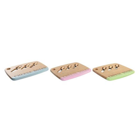Plateau à fromages DKD Home Decor Bambou Acier inoxydable 33,5 x 24 x 2 cm (3 Unités): Plus de 300.000 produits de grandes marqu