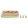 Plateau à fromages DKD Home Decor Bambou Acier inoxydable 33,5 x 24 x 2 cm (3 Unités): Plus de 300.000 produits de grandes marqu