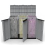 Poubelle recyclage Ecoline Noir/Gris 3 portes (102 x 39 x 88,7 cm): Plus de 300.000 produits de grandes marques en vente directe