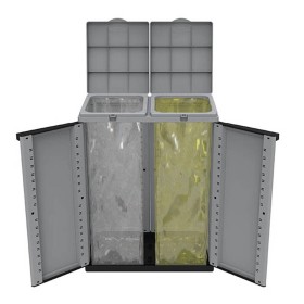 Poubelle recyclage Noir/Gris: Plus de 300.000 produits de grandes marques en vente directe à prix usine sur cadeaufou.com. Label