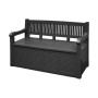 Banc de coffre Salzburg Gris foncé 130 x 60 x 85 cm: Plus de 300.000 produits de grandes marques en vente directe à prix usine s